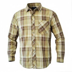 Duluth Trading Alaskan Hardgear Shirt Size XL Button Up Long Sleeve Polyester